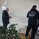 Piano set up at the delivery address