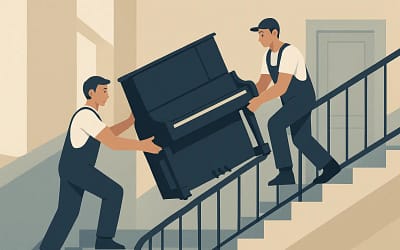 Klaviertransport im Altbau: enge Stiege, klare Lösung